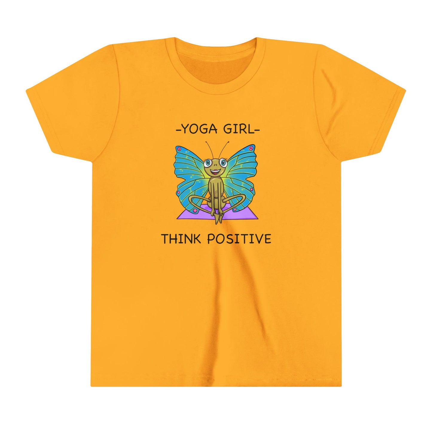 Butterfly Yoga-Youth Short Sleeve Tee-Cartoon Yoga