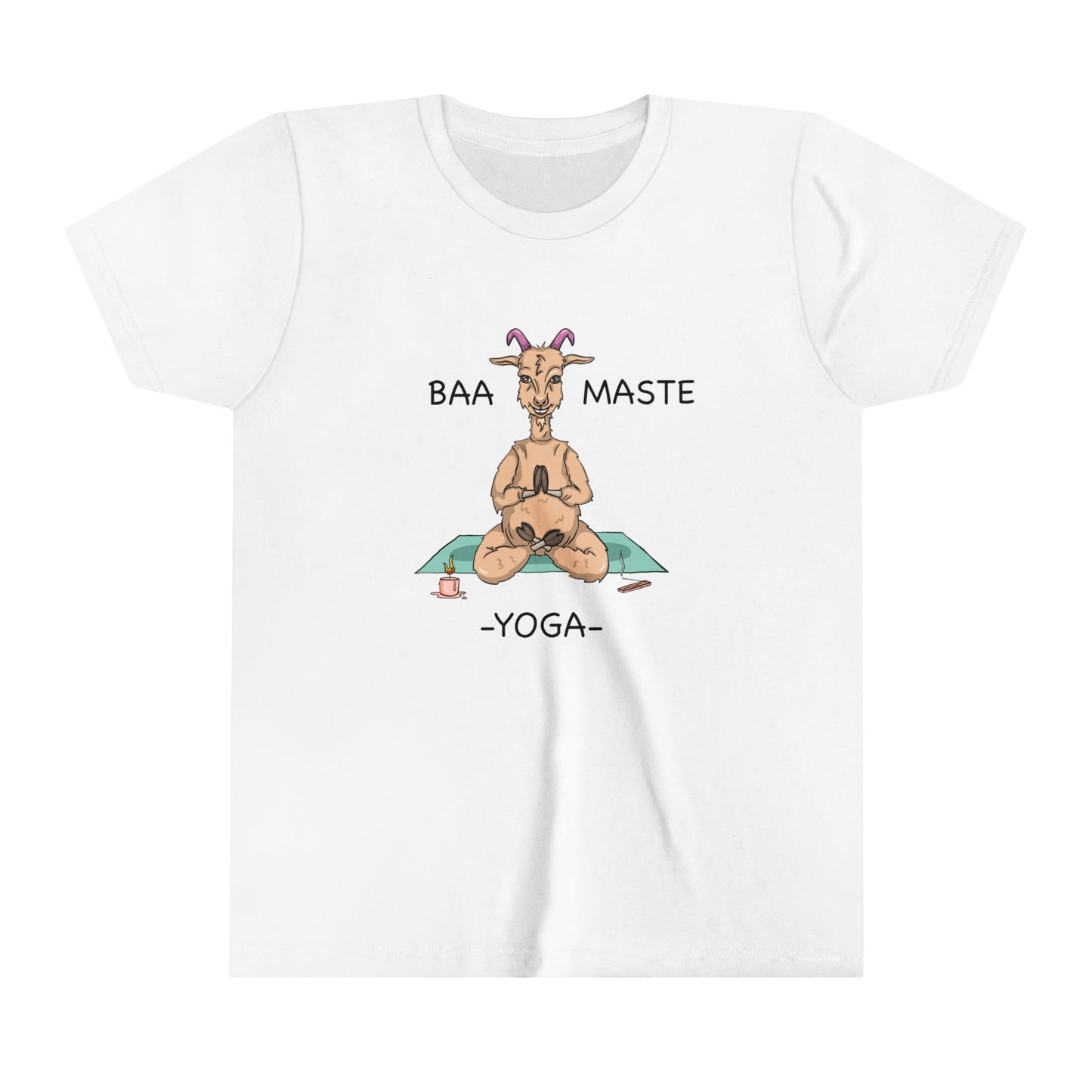 Baaa-Maste Yoga-Youth Short Sleeve Tee-Cartoon Yoga