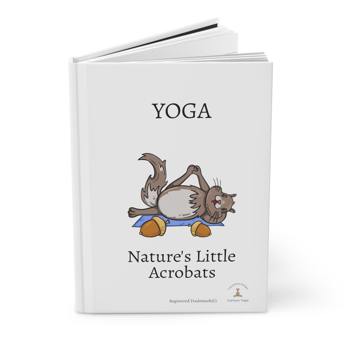 Squirrel Hard Cover Journal By Cartoon Yoga-Kids