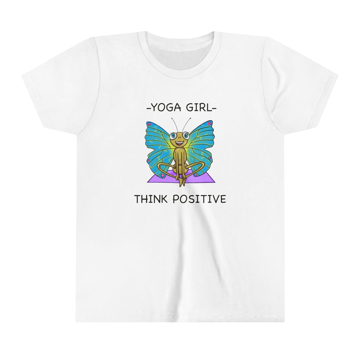 Butterfly Yoga-Youth Short Sleeve Tee-Cartoon Yoga