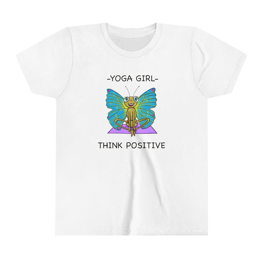 Butterfly Yoga-Youth Short Sleeve Tee-Cartoon Yoga