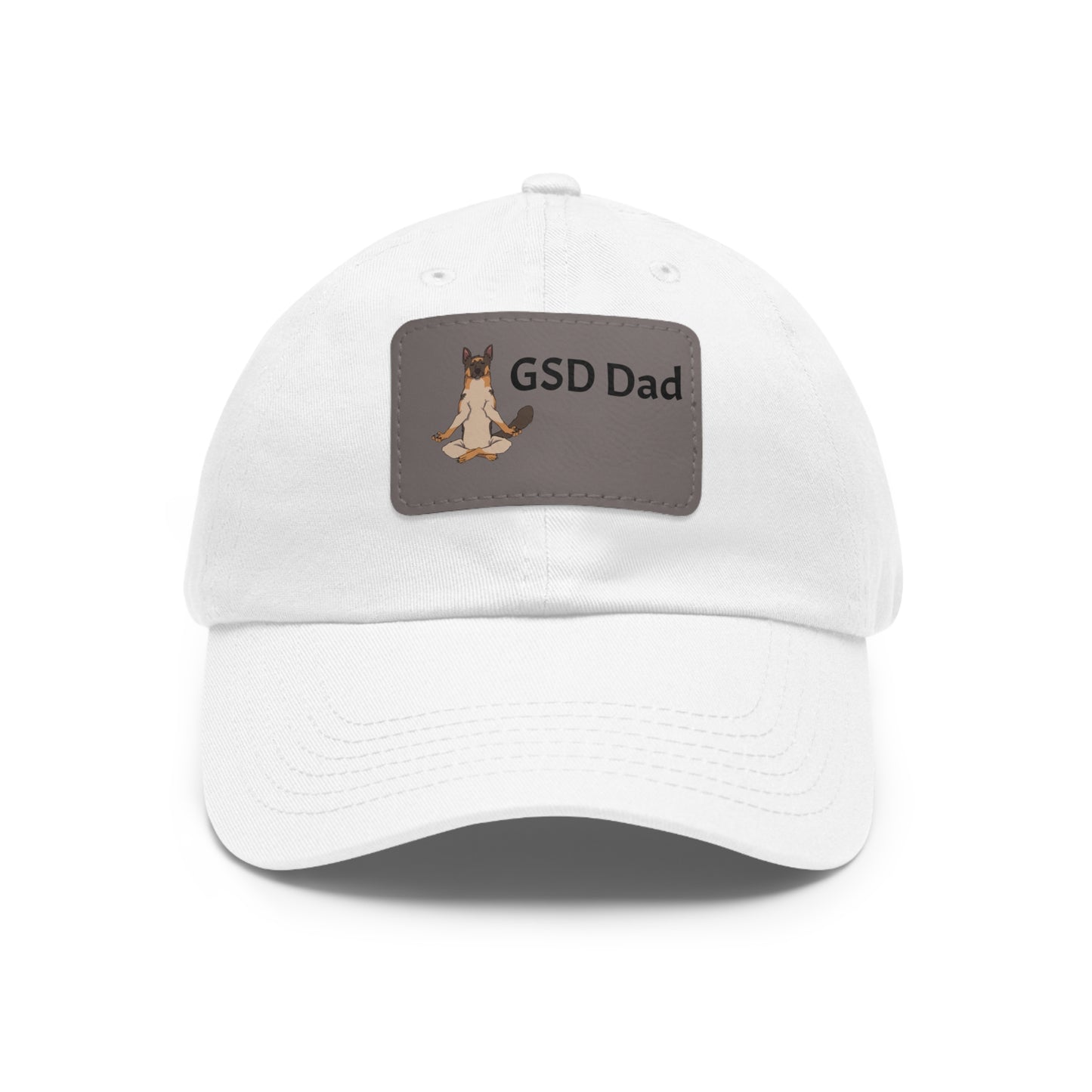 Dad Hat with Leather Patch (Rectangle)-GSD Dad