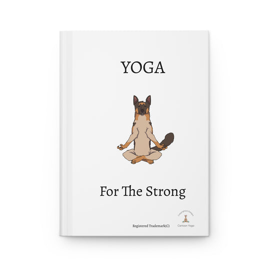 Hardcover Journal Matte-German Shepherd by Cartoon Yoga-Kids