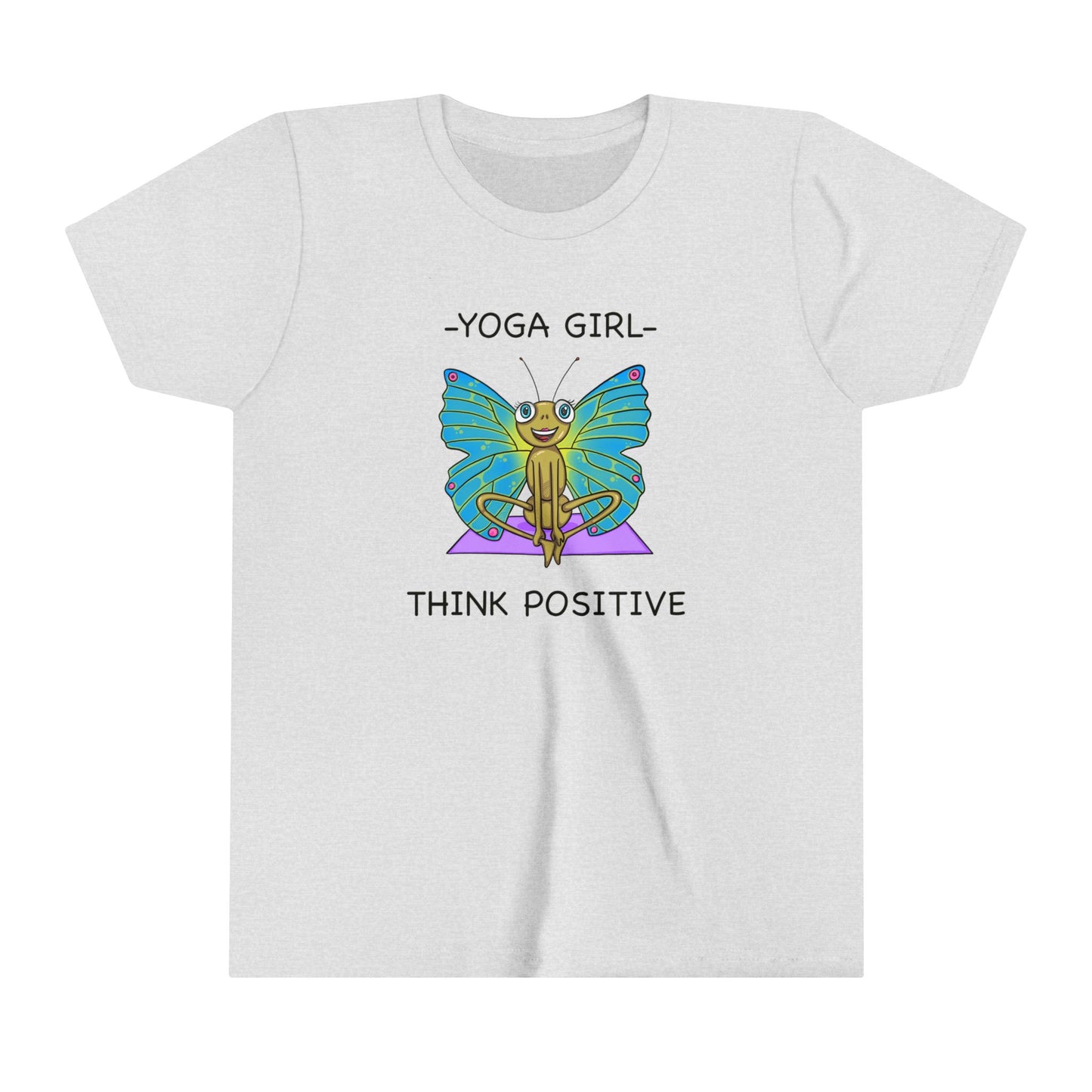 Butterfly Yoga-Youth Short Sleeve Tee-Cartoon Yoga