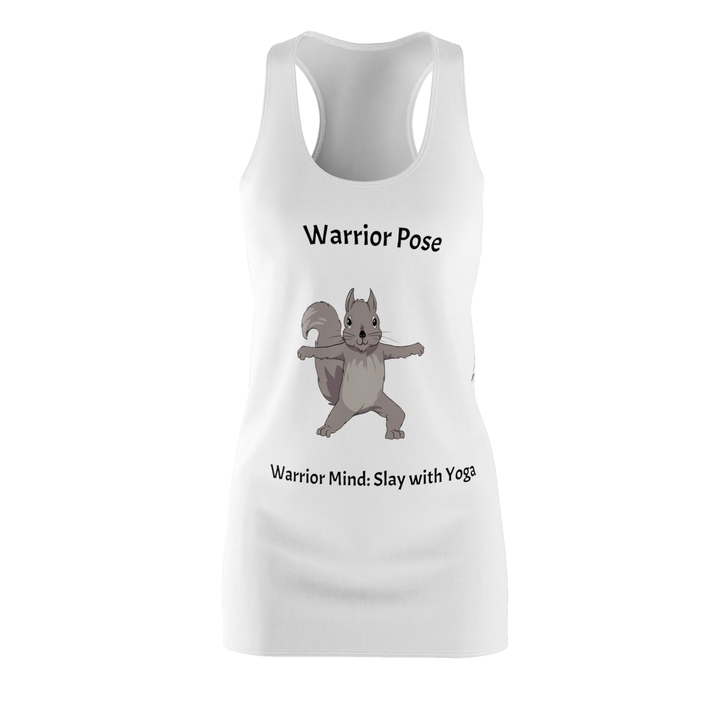 Women's Cut & Sew Racerback Dress (AOP)-Warrior Pose