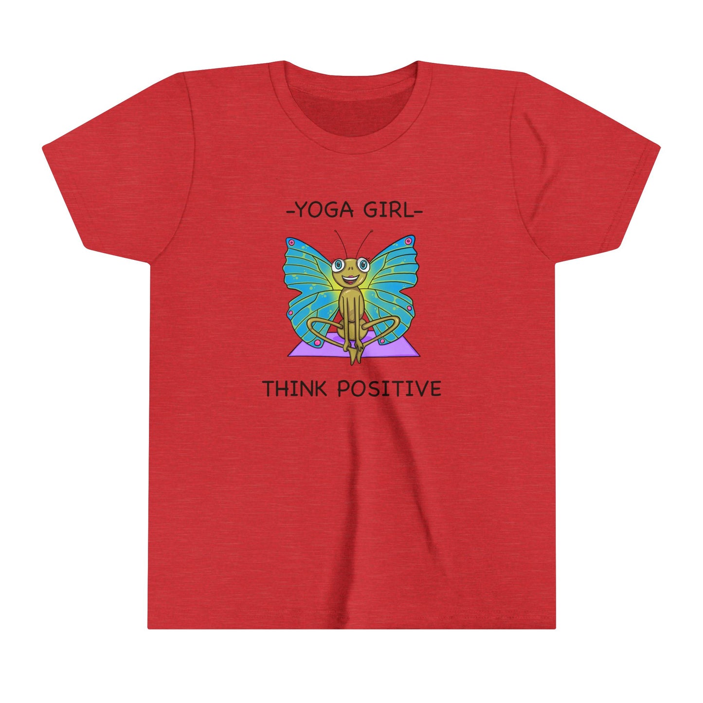 Butterfly Yoga-Youth Short Sleeve Tee-Cartoon Yoga