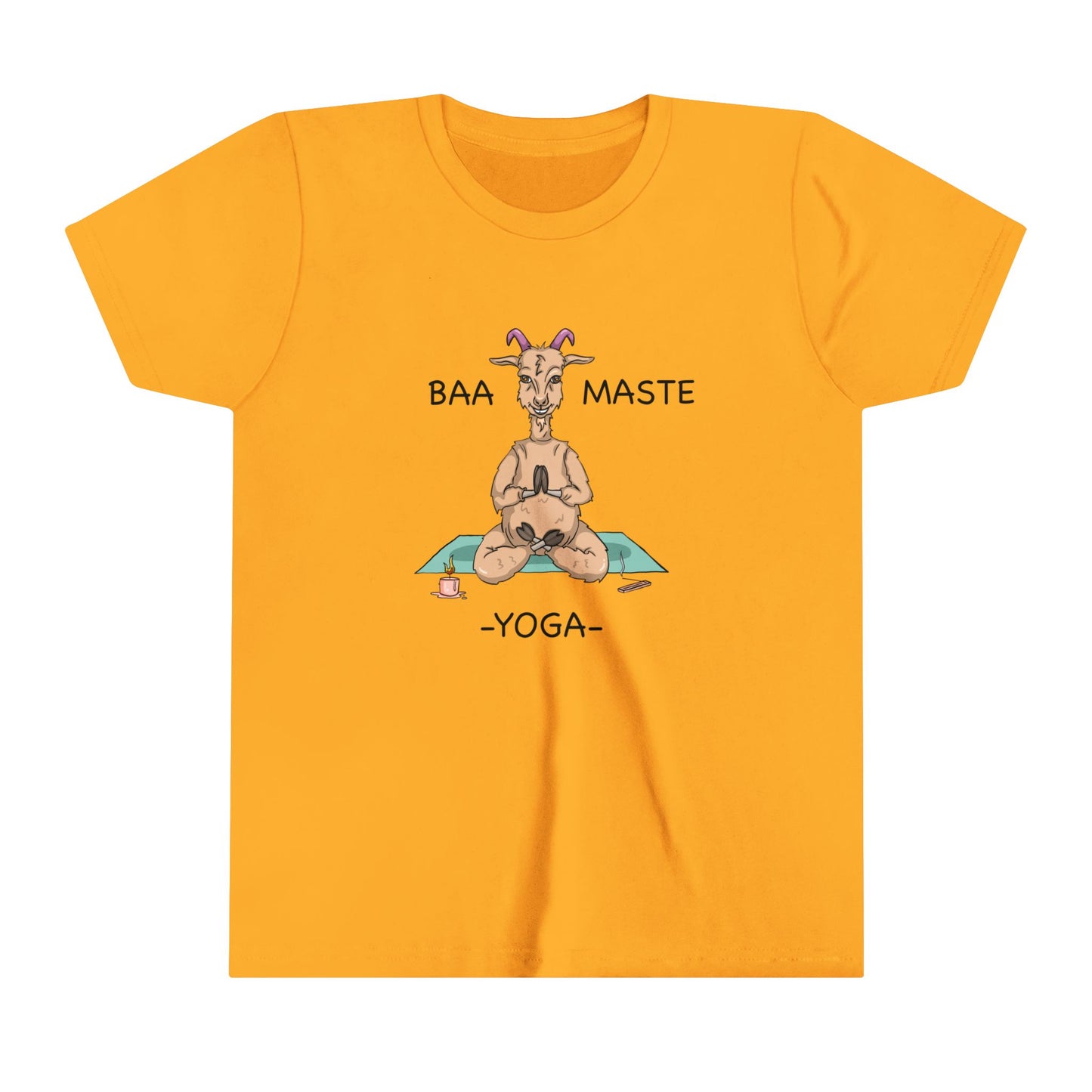 Baaa-Maste Yoga-Youth Short Sleeve Tee-Cartoon Yoga