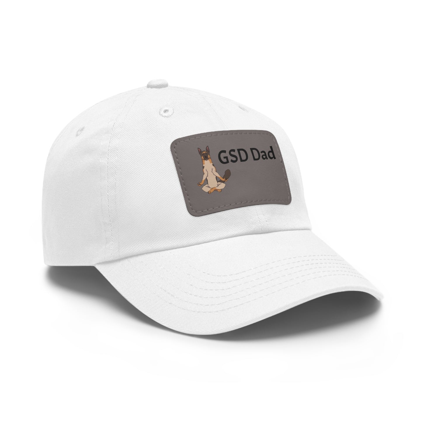 Dad Hat with Leather Patch (Rectangle)-GSD Dad