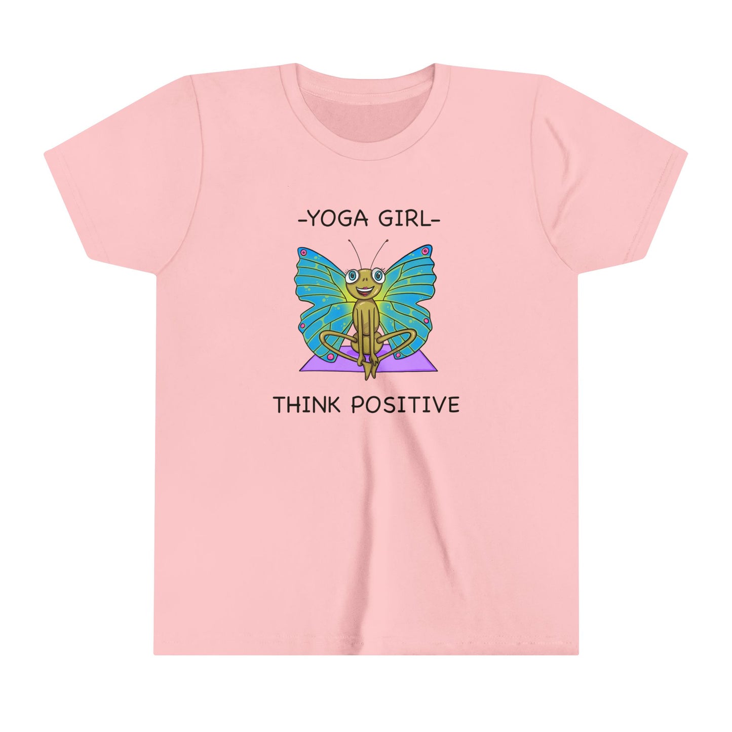 Butterfly Yoga-Youth Short Sleeve Tee-Cartoon Yoga