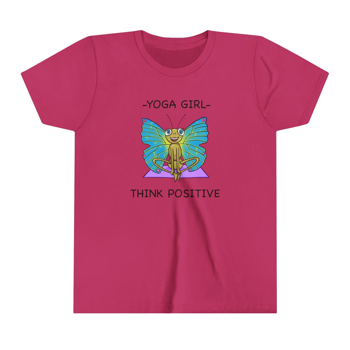 Butterfly Yoga-Youth Short Sleeve Tee-Cartoon Yoga