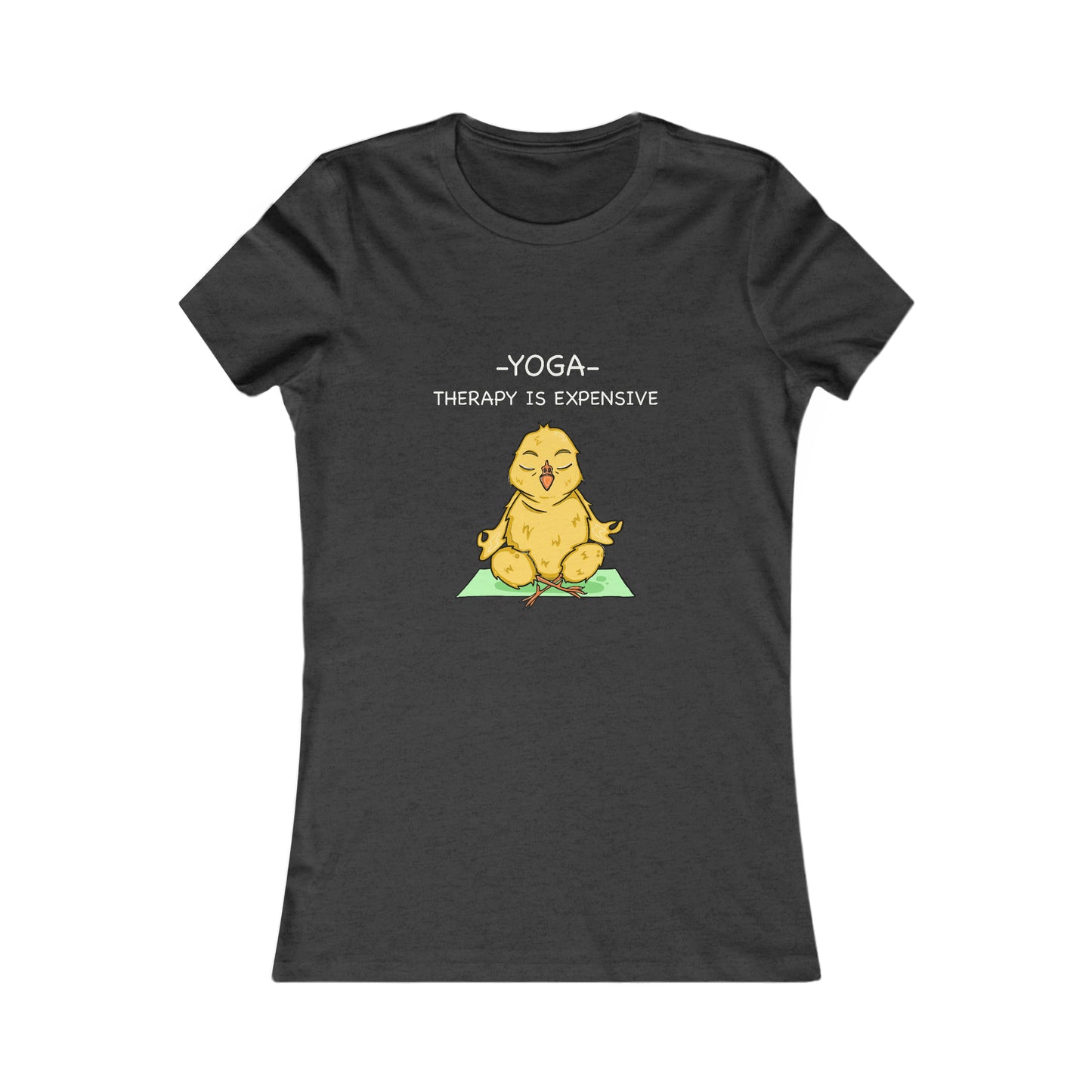 Yoga Chick-Therapy-Women's Favorite Tee-Cartoon Yoga