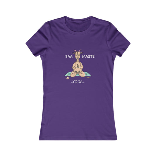 Baa-Maste Yoga-Women's Favorite Tee-Cartoon Yoga