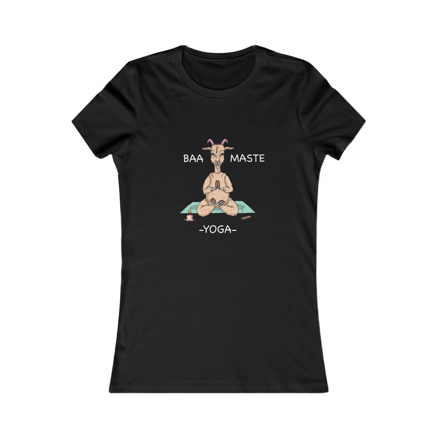 Baa-Maste Yoga-Women's Favorite Tee-Cartoon Yoga