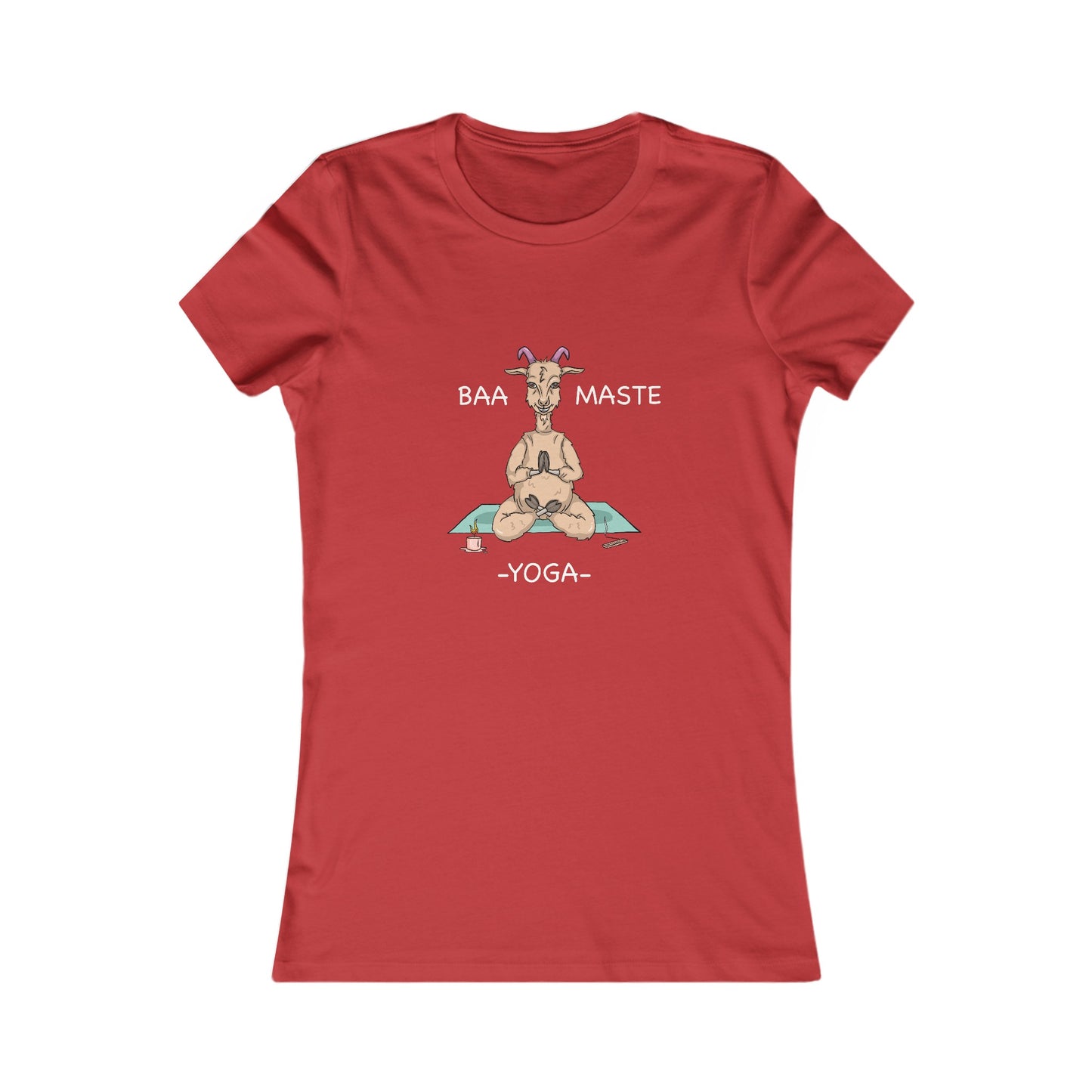 Baa-Maste Yoga-Women's Favorite Tee-Cartoon Yoga