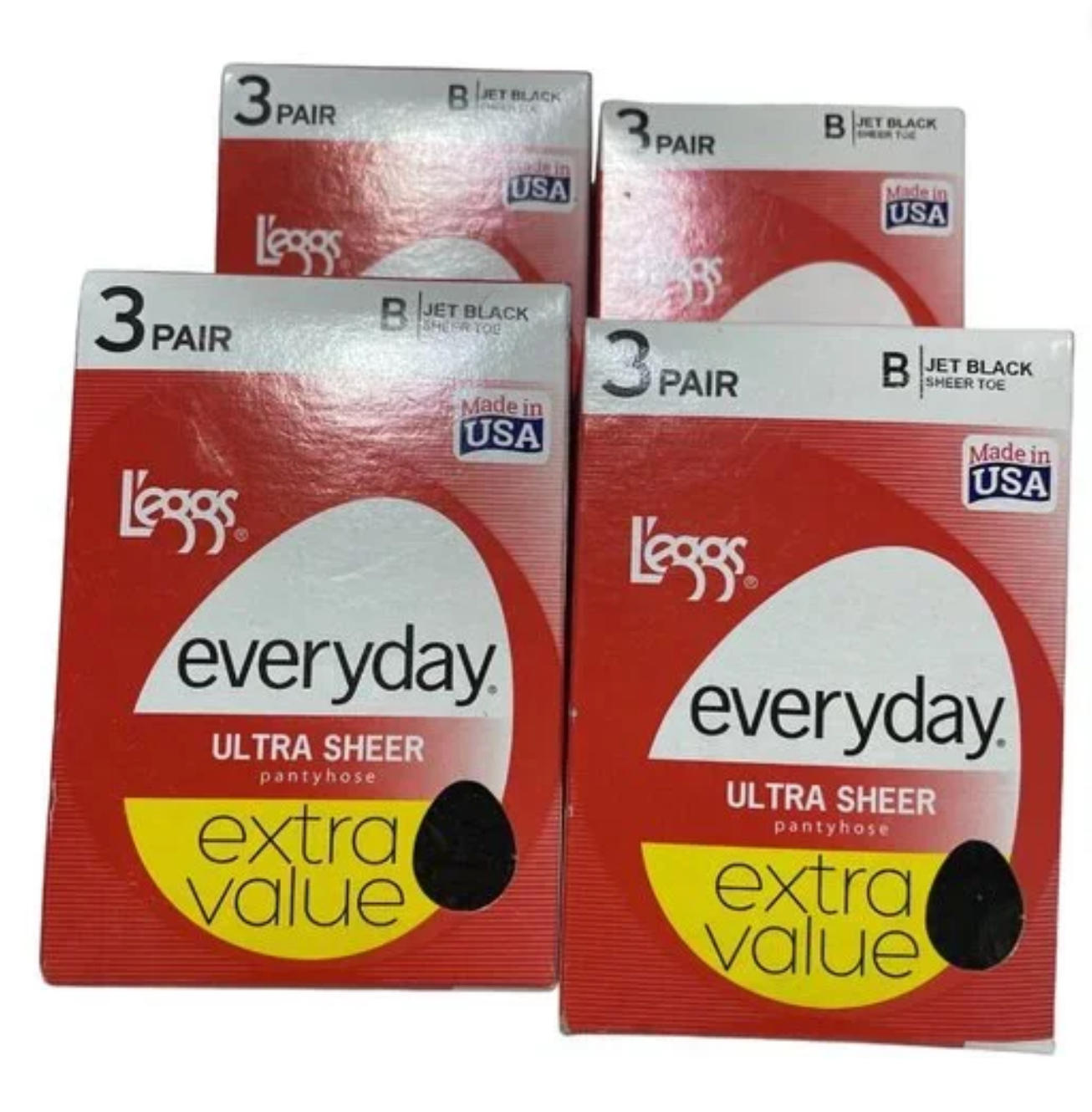 Legg's Everyday Ultra Sheer-Jet Black Size B-3 Pairs